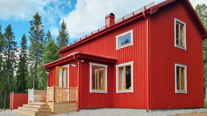 Timmerstuga - husbygge av byggfirma i Umeå